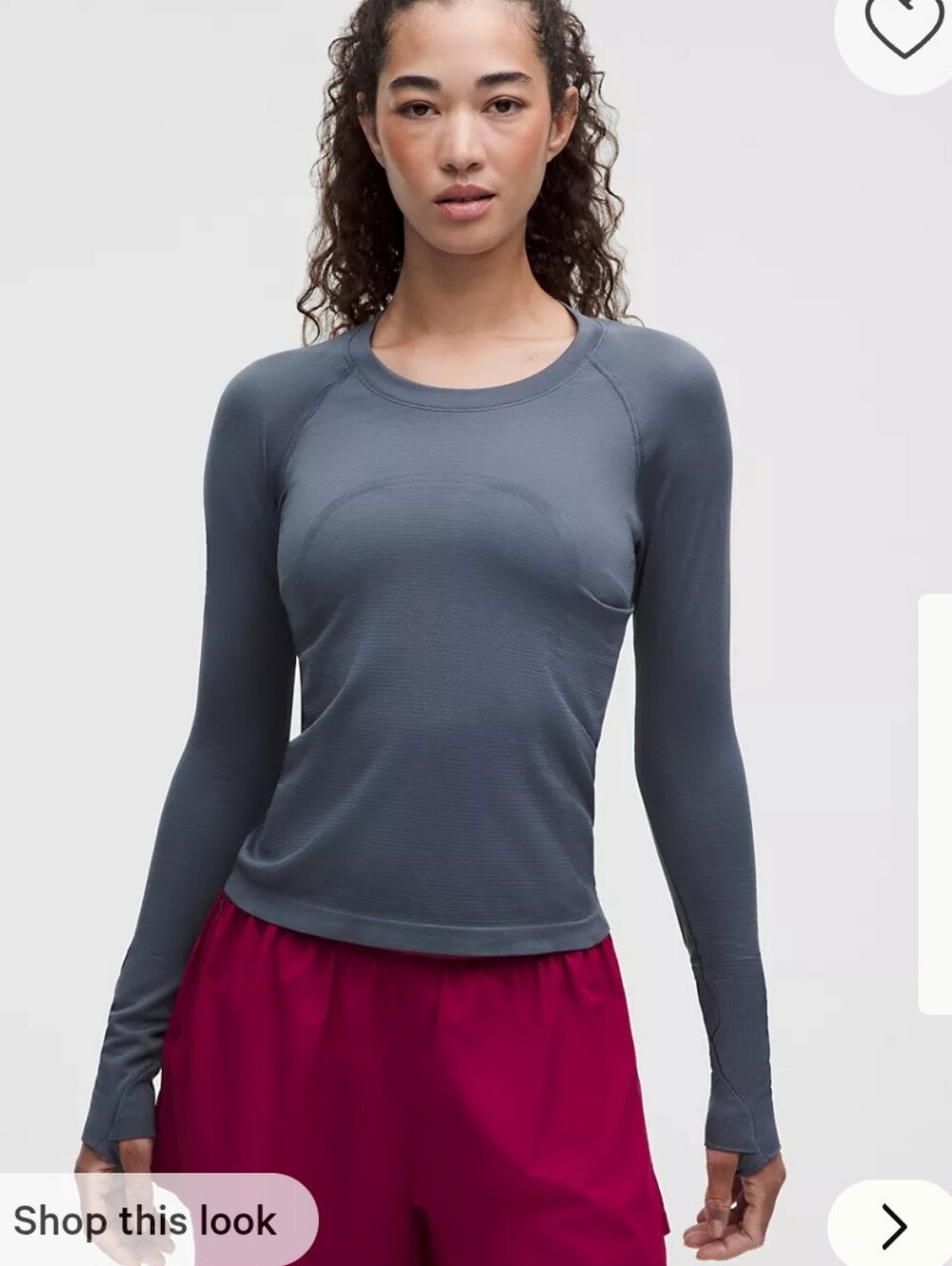 Lululemon Swiftly Tech Long-Sleeve Shirt 2.0 *Waist Length Size 6